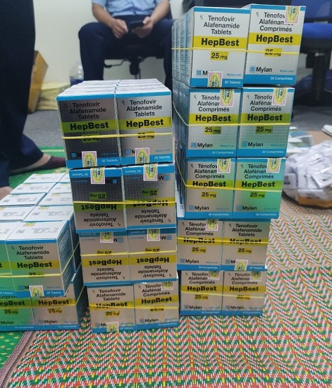 ha noi phat hien hon tram lo thuoc tan duoc mang nhan hieu hepbest 25mg gia mao