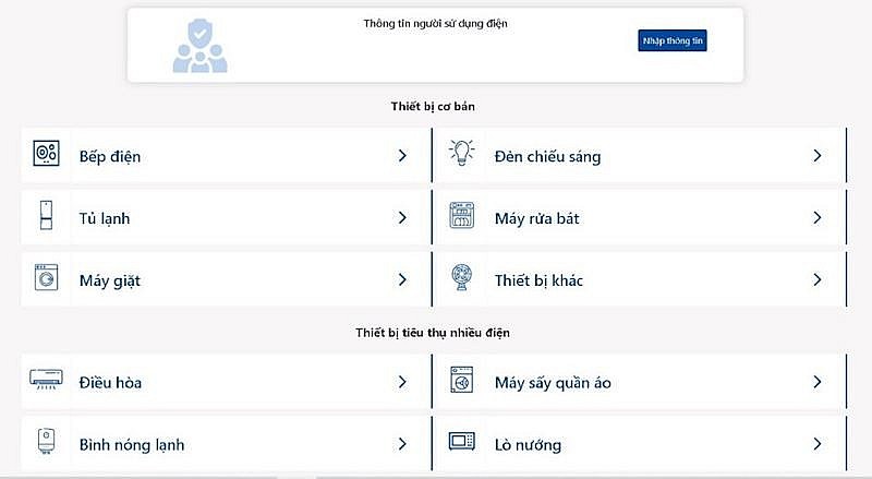 Tra cứu lượng điện tiêu thụ trên app EVNHANOI