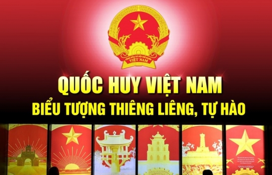 Quốc huy Việt Nam - biểu tượng thiêng liêng, tự hào