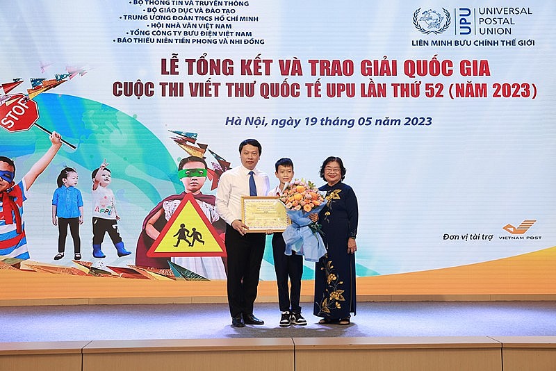 Em Đào Khương Duy giành Giải Ba Cuộc thi Viết thư Quốc tế UPU