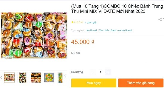 Bánh trung thu siêu rẻ được rao bán trên “chợ mạng”