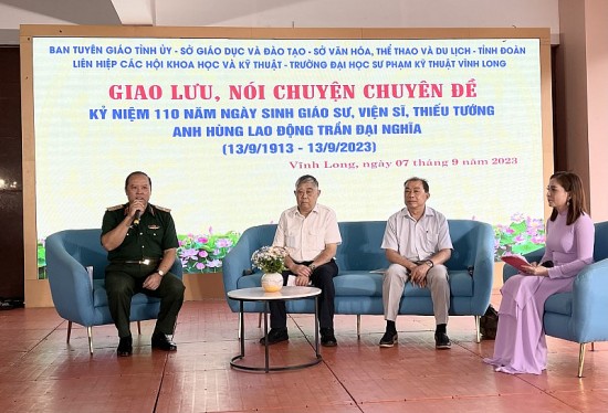 Giao lưu, nói chuyện chuyên đề về nhà khoa học quân sự tài năng Trần Đại Nghĩa