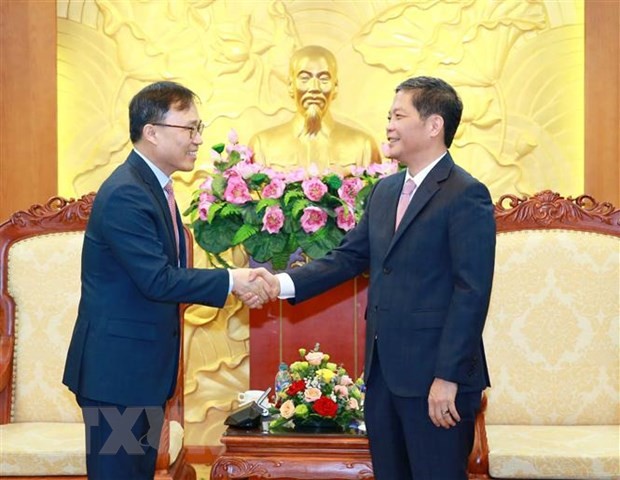 Trưởng Ban Kinh tế Trung ương Trần Tuấn Anh và Đại sứ Hàn Quốc Choi Youngsam - Ảnh 