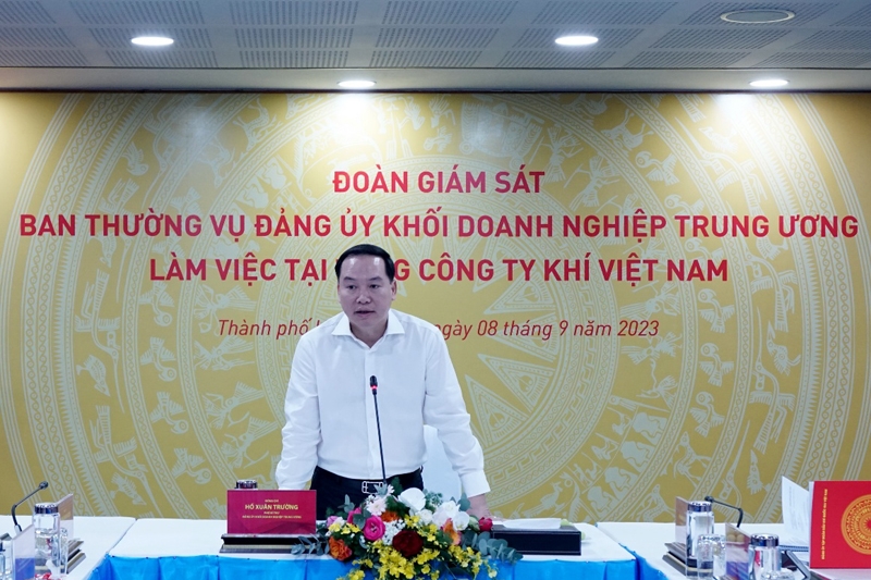 Ban Thường vụ Đảng ủy Khối Doanh nghiệp Trung ương giám sát chuyên đề đối với Đảng ủy, Ban Thường vụ Đảng ủy PV GAS