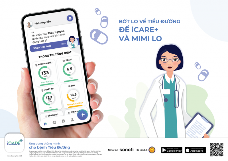 Ra mắt iCARE+: Ứng dụng chuyên biệt về bệnh tiểu đường