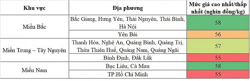 Giá heo hơi hôm nay ngày 18/9/2023: Dao động từ 55.000 đến 58.000 đồng/kg