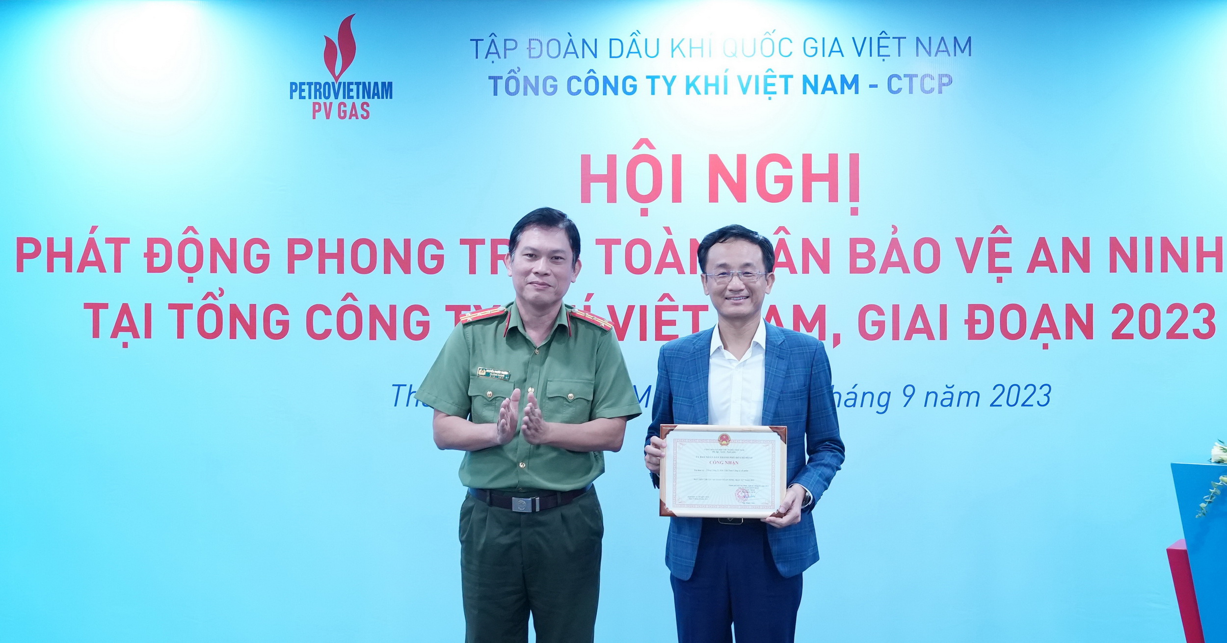 PV GAS tổ chức Hội nghị phát động Phong trào toàn dân bảo vệ an ninh Tổ quốc giai đoạn 2023-2025