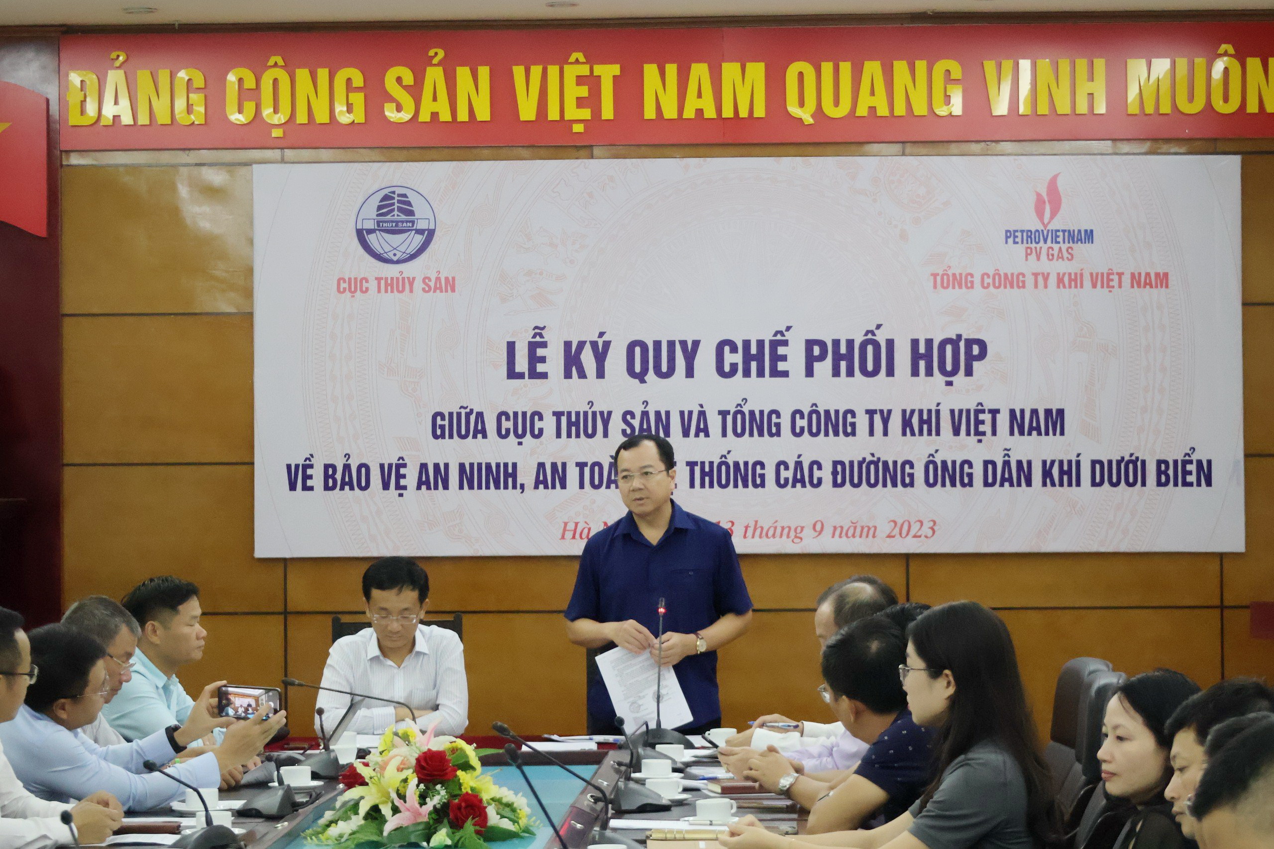 PV GAS phối hợp với Cục Thủy sản bảo vệ an ninh, an toàn hệ thống đường ống dẫn khí dưới biển