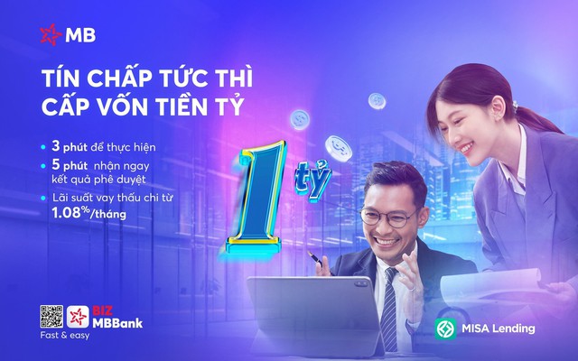 MB ra mắt sản phẩm vay vốn tín chấp đồng hành cùng doanh nghiệp