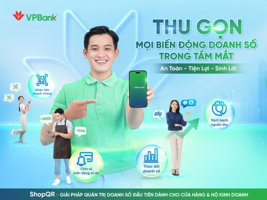 VPBank ra mắt giải pháp quản trị doanh số ShopQR trên nền tảng VPBank NEO