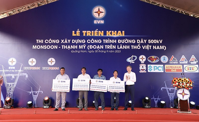 EVN phát động thi công đường dây 500kV Monsoon – Thạnh Mỹ