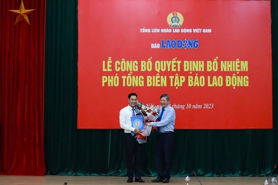 nha bao nguyen duc thanh duoc bo nhiem giu chuc pho tong bien tap bao lao dong