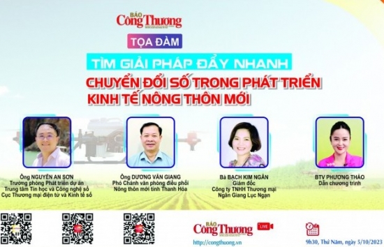 Ngày 5/10, Báo Công Thương tổ chức Toạ đàm: Tìm giải pháp phát triển kinh tế số nông thôn mới