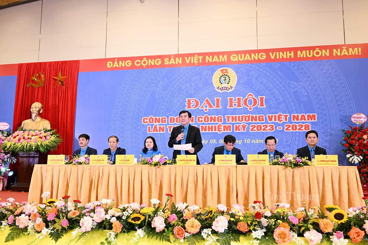 Chùm ảnh: Toàn cảnh Đại hội Công đoàn Công Thương Việt Nam lần thứ IV, nhiệm kỳ 2023 - 2028