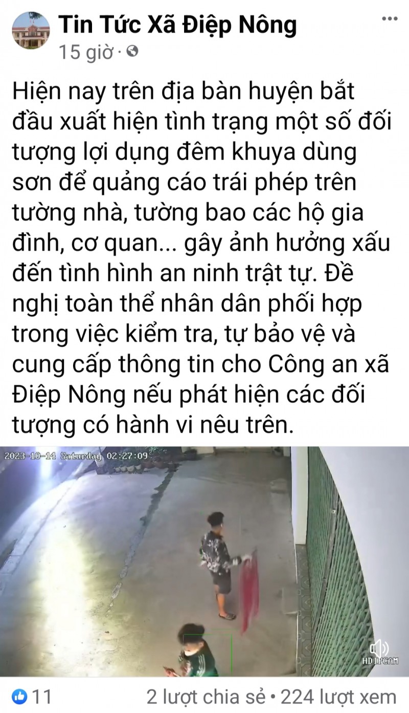 Cảnh báo tình trạng
