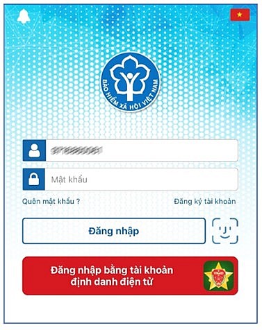 Cách đăng nhập ứng dụng VssID bằng tài khoản VNeID