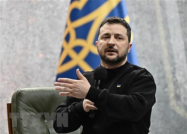 Tổng thống Ukraine Volodymyr Zelensky. (Ảnh: AFP/TTXVN)