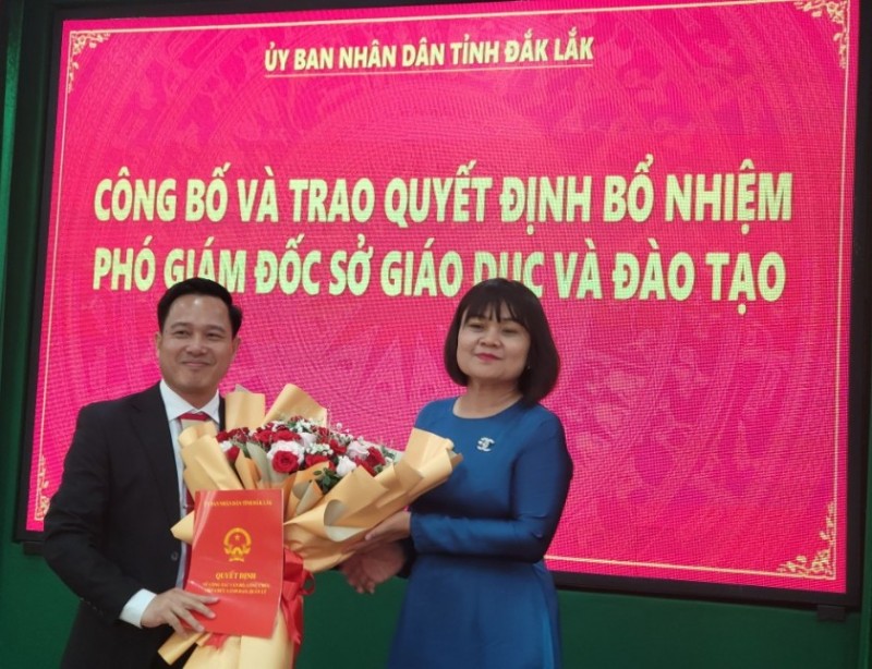 Đắk Lắk có tân Phó Giám đốc Sở Giáo dục và Đào tạo