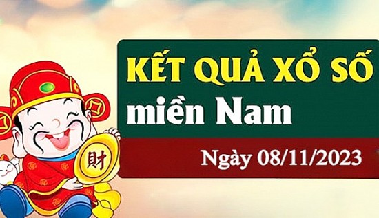 Kết quả Xổ số miền Nam ngày 8/11/2023, KQXSMN ngày 8 tháng 11, XSMN 8/11, xổ số miền Nam hôm nay