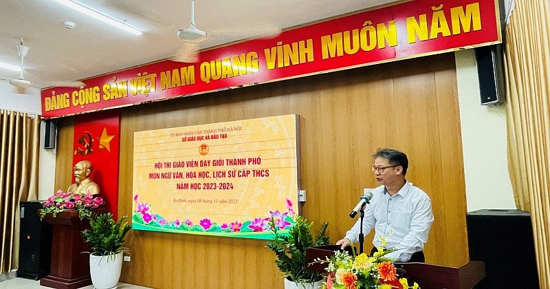 Hội thi giáo viên dạy giỏi THCS cấp Thành phố năm học 2023-2024  quận Ba Đình