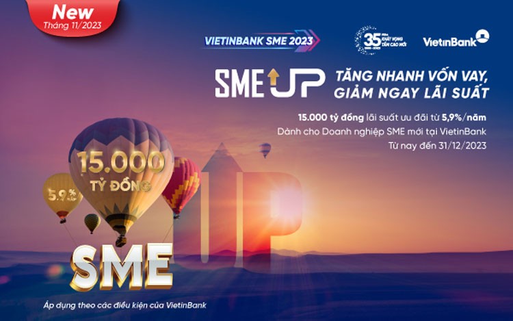 VietinBank tiếp tục giảm lãi suất cho vay doanh nghiệp vừa và nhỏ, chỉ từ 5,9%/năm