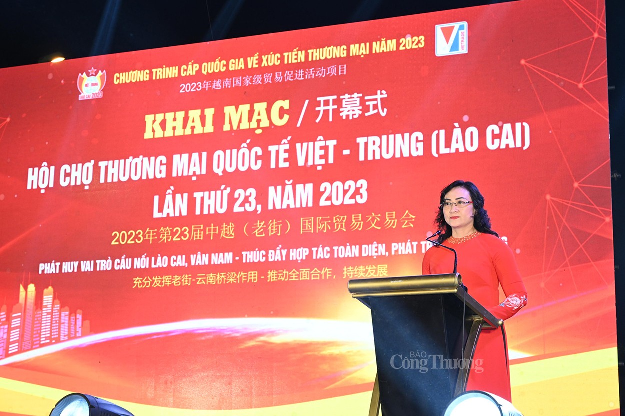 Khai mạc Hội chợ Thương mại quốc tế Việt - Trung (Lào Cai) lần thứ 23, năm 2023