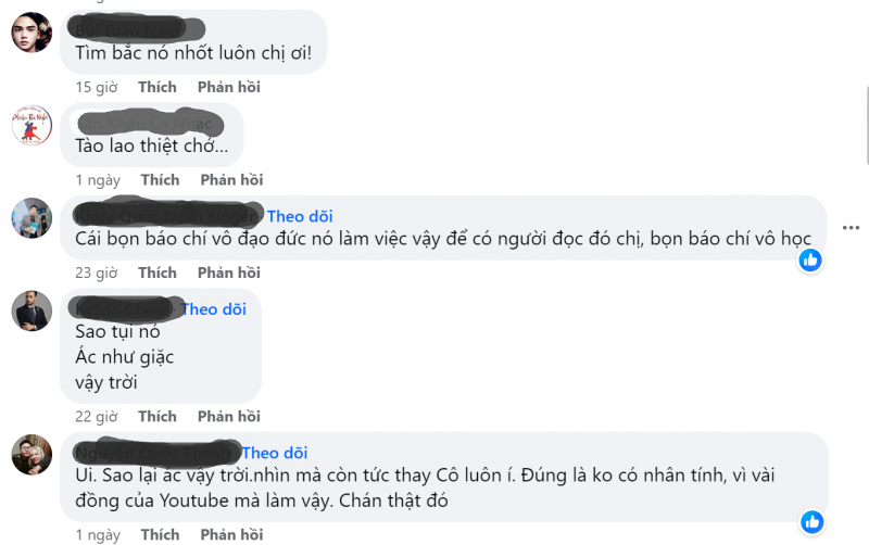 Nhiều khán giả thể hiện sự đồng tình với nữ ca sĩ. Ảnh chụp màn hình