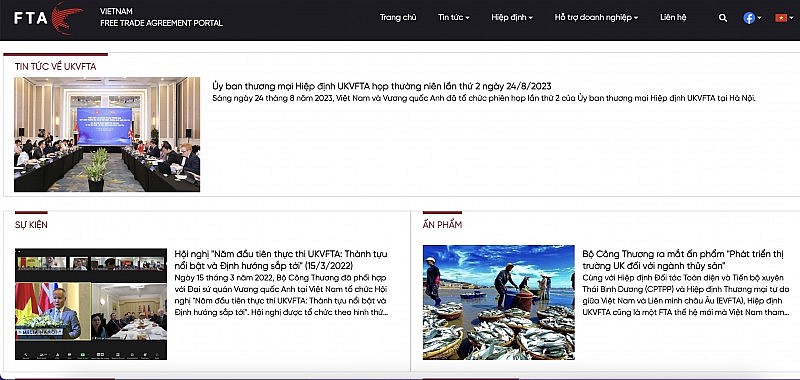 Cổng thông tin điện tử FTAP hỗ trợ doanh nghiệp tra cứu về các Hiệp định thương mại tự do