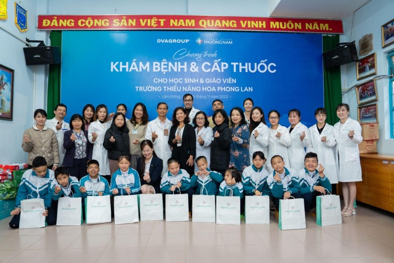 Đa khoa Phương Nam và chuyến thiện nguyện ý nghĩa tại Trường Hoa Phong Lan