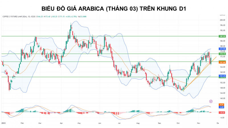 Thông tin cơ bản trái chiều có thể khiến giá cà phê Arabica tạm thời biến động mạnh