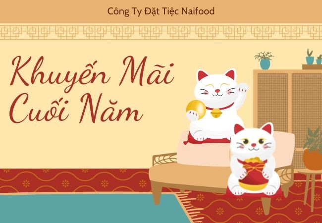 Naifood khuyến mãi đặt tiệc vào dịp cuối năm