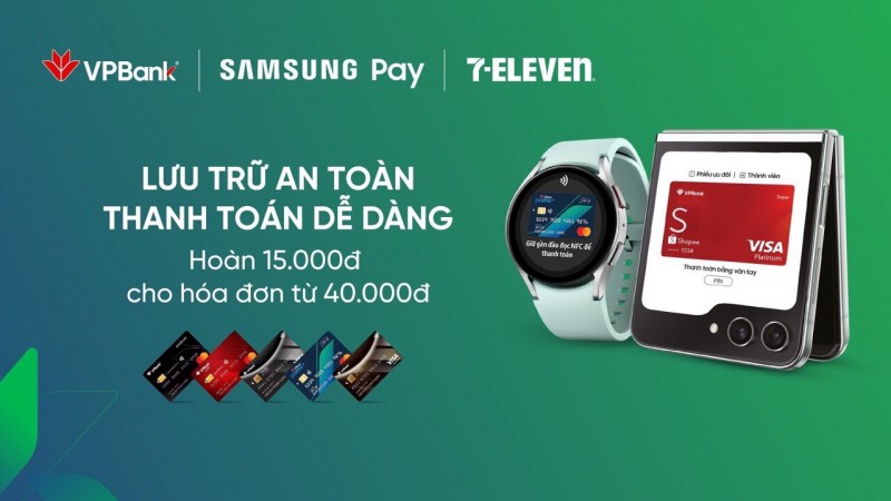 Ngập tràn ưu đãi hoàn tiền khi thanh toán bằng thẻ tín dụng VPBank