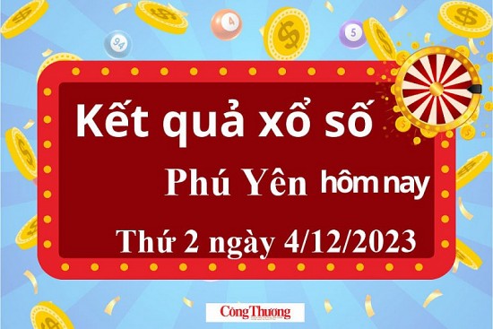 XSPY 4/12, Kết quả xổ số Phú Yên hôm nay 4/12/2023, KQXSPY thứ Hai ngày 4 tháng 12