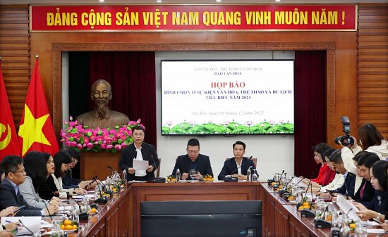 Tổ chức bình chọn 10 sự kiện văn hoá, thể thao và du lịch tiêu biểu năm 2023