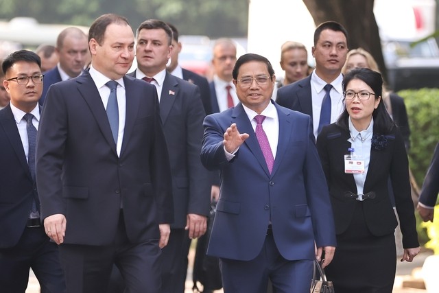 Chùm ảnh: Thủ tướng Phạm Minh Chính chủ trì lễ đón, hội đàm với Thủ tướng Belarus Chùm ảnh: Thủ tướng Phạm Minh Chính chủ trì lễ đón, hội đàm với Thủ tướng Belarus