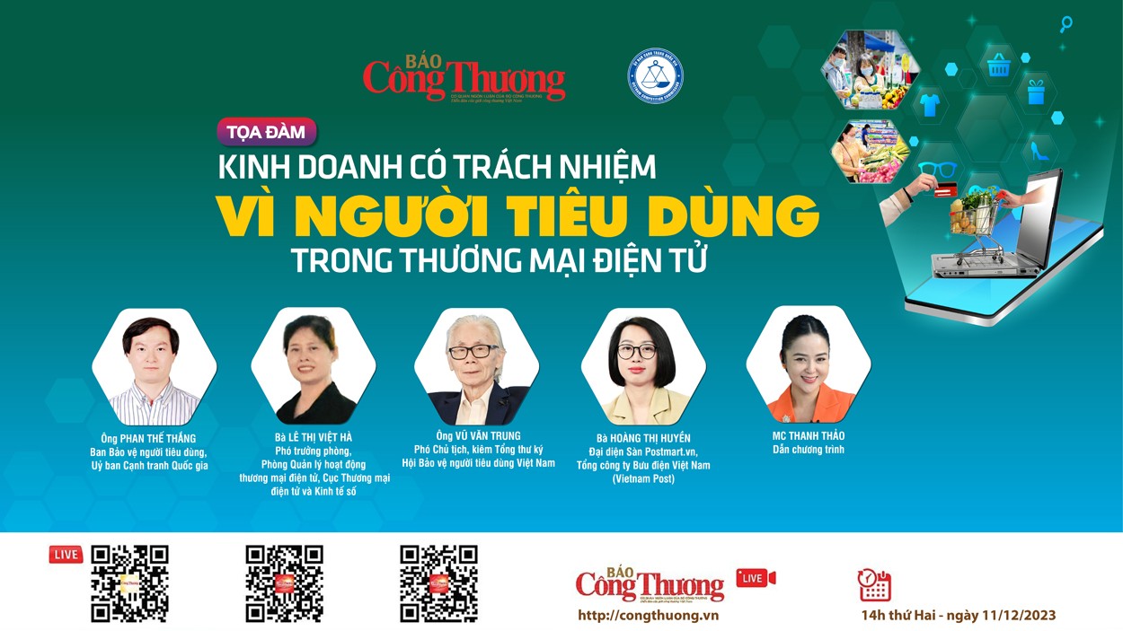 Báo Công Thương tổ chức Tọa đàm "Kinh doanh có trách nhiệm vì người tiêu dùng trong thương mại điện tử"