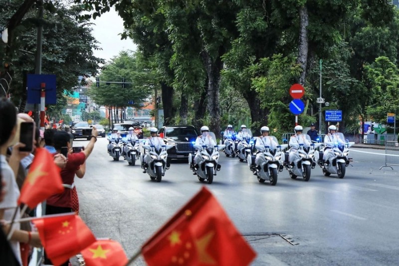 Lễ đón Tổng Bí thư, Chủ tịch nước Trung Quốc thăm cấp Nhà nước tới Việt Nam Lễ đón Tổng Bí thư, Chủ tịch nước Trung Quốc thăm cấp Nhà nước tới Việt Nam