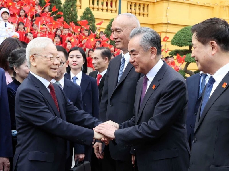 Lễ đón Tổng Bí thư, Chủ tịch nước Trung Quốc thăm cấp Nhà nước tới Việt Nam Lễ đón Tổng Bí thư, Chủ tịch nước Trung Quốc thăm cấp Nhà nước tới Việt Nam