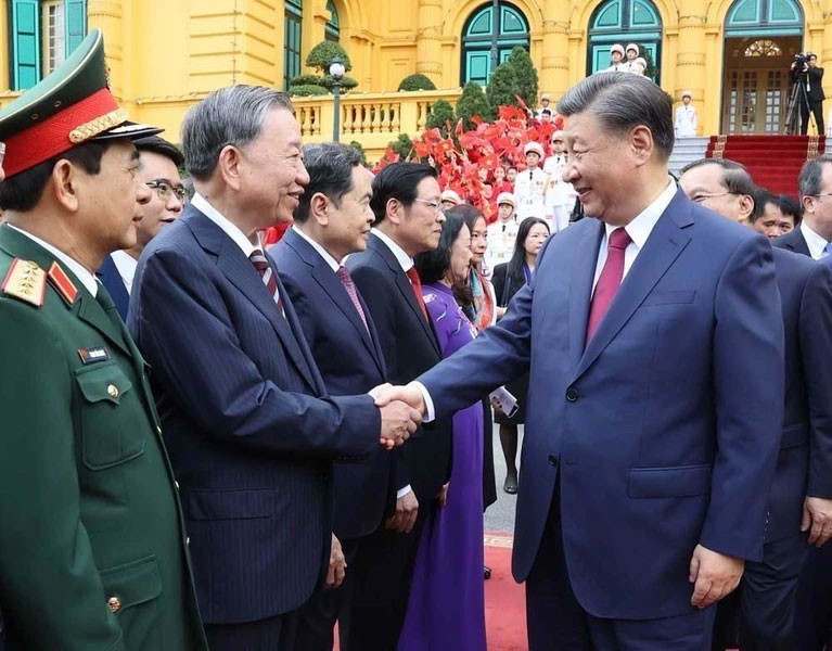 Lễ đón Tổng Bí thư, Chủ tịch nước Trung Quốc thăm cấp Nhà nước tới Việt Nam Lễ đón Tổng Bí thư, Chủ tịch nước Trung Quốc thăm cấp Nhà nước tới Việt Nam