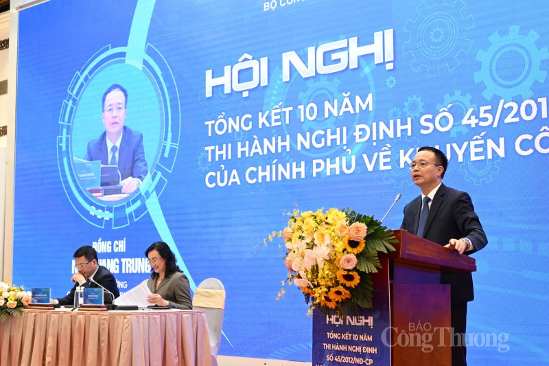 Hội nghị tổng kết 10 năm thi hành Nghị định số 45/2012/NĐ-CP của Chính phủ về khuyến công.