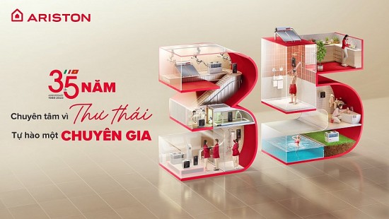 Thương hiệu máy nước nóng hàng đầu từ Ý Ariston - 35 năm tại thị trường Việt Nam