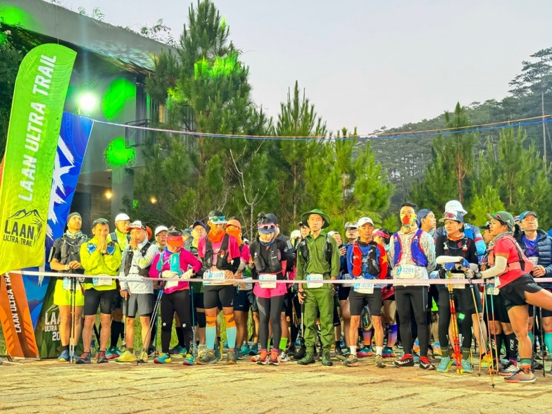 Lâm Đồng: Gần 2.000 vận động viên đến từ 12 quốc gia tham dự Giải chạy LAAN Ultra Trail 2023