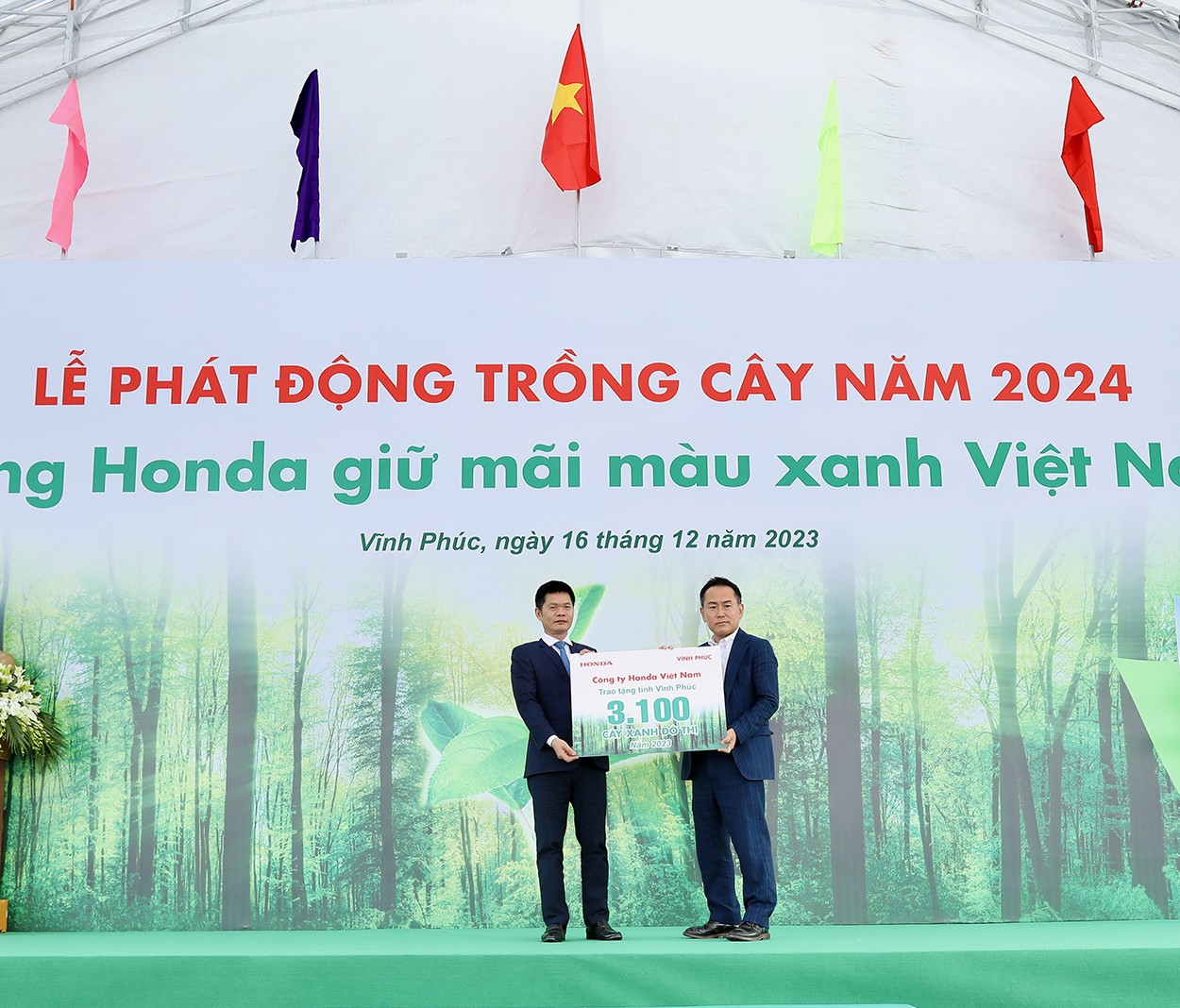 Vĩnh Phúc: Phát động Lễ trồng cây năm 2024 “Cùng Honda giữ mãi màu xanh Việt Nam”