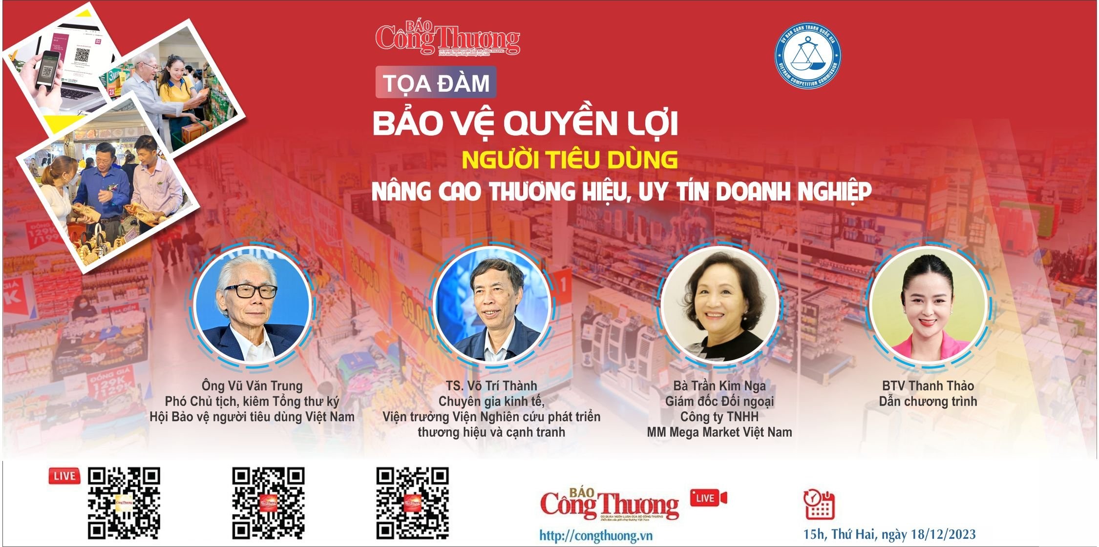 Báo Công Thương tổ chức Tọa đàm: "Bảo vệ quyền lợi người tiêu dùng- Nâng cao thương hiệu, uy tín doanh nghiệp”