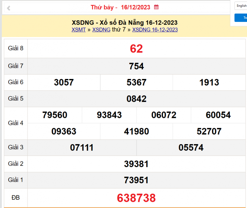 XSDNA 16/12, Kết quả xổ số Đà Nẵng hôm nay 16/12/2023, KQXSDNA thứ Bảy ngày 16 tháng 12