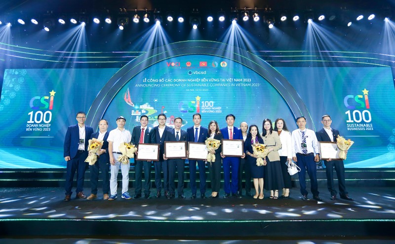 SCG có sáu công ty thành viên được vinh danh trong Top 100 Doanh nghiệp Bền Vững năm 2023 (CSI 2023)