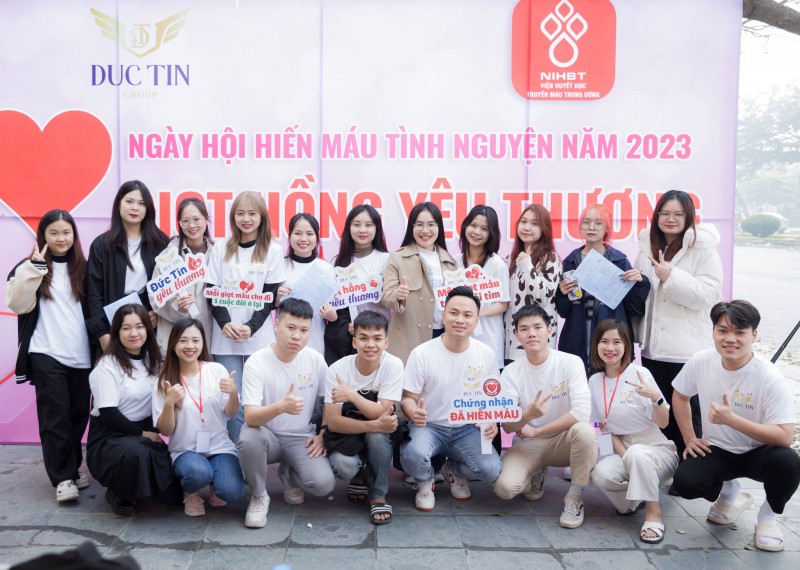 Đức Tín Group chung nhịp đập nhân ái trong ngày hội hiến máu 2023