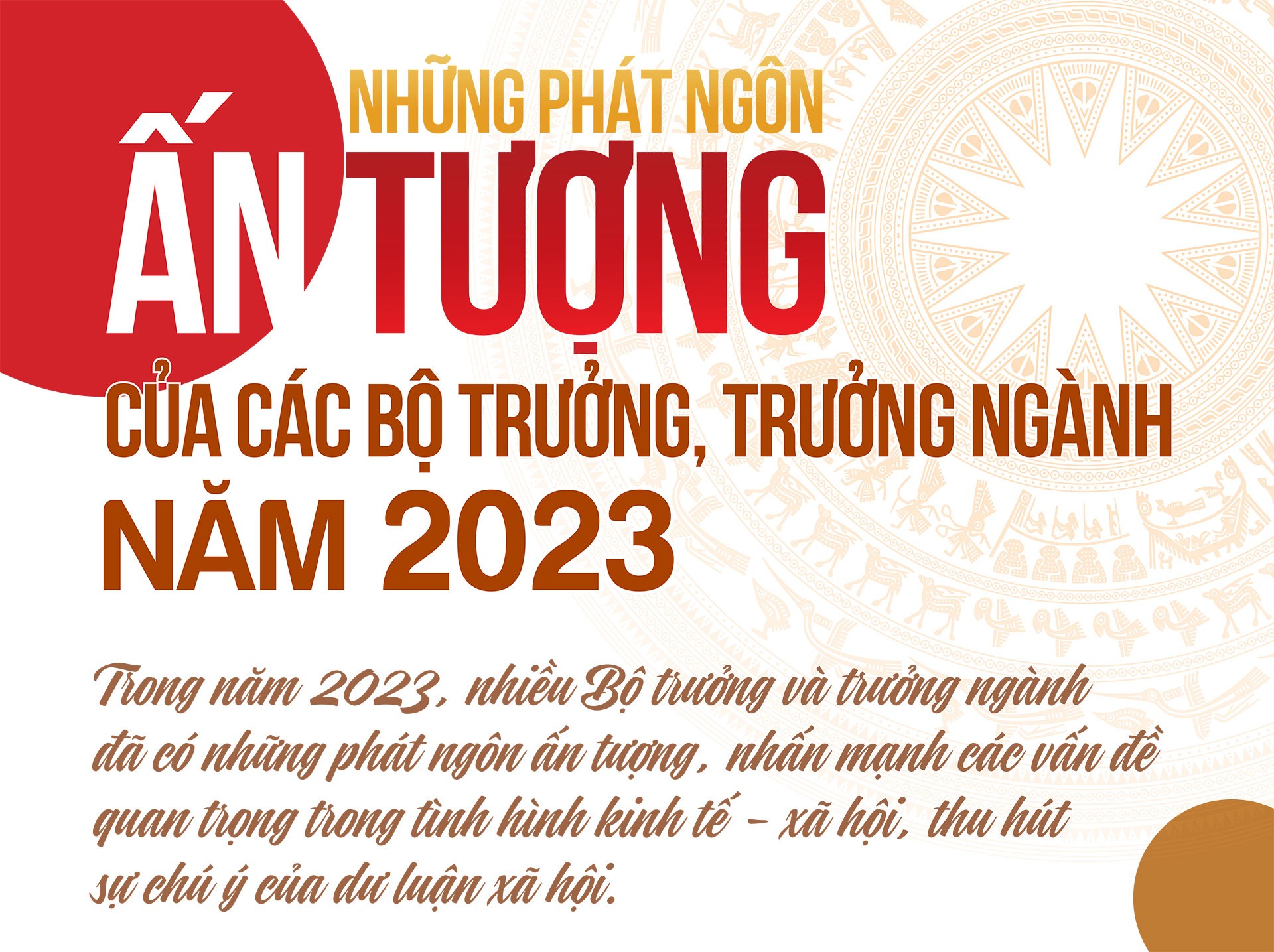 Longform | Những phát ngôn ấn tượng của các Bộ trưởng, trưởng ngành năm 2023