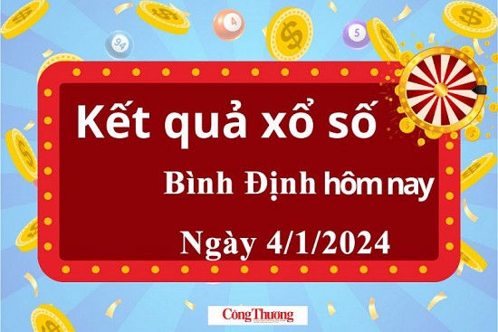 XSBDI 4/1, Xem kết quả xổ số Bình Định hôm nay 4/1/2024, xổ số Bình Định ngày 4 tháng 1