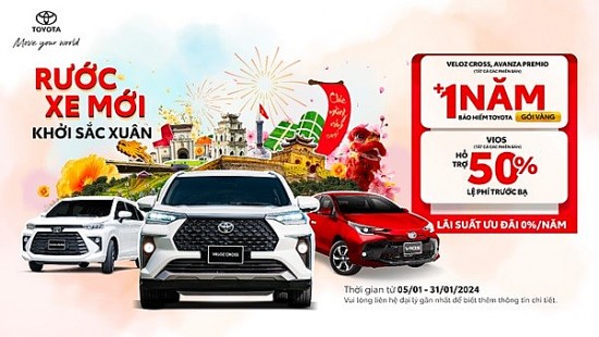 Đón quà năm mới 2024 cùng Toyota Việt Nam với ưu đãi cực khủng